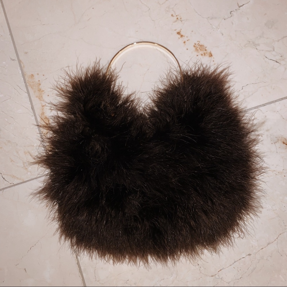 fur clutch / small purse